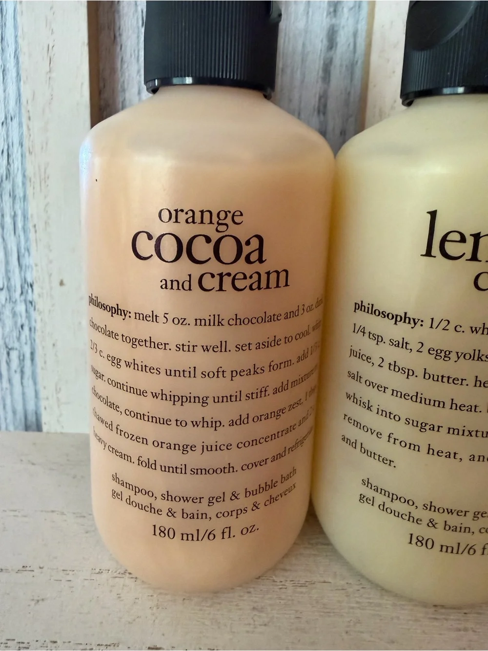 Philosophy X3 Shampoo, Shower Gel & Bubble Bath 6oz Lemon Custard White Cherry